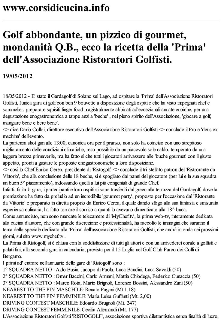 Stampa - www.corsidicucina.info