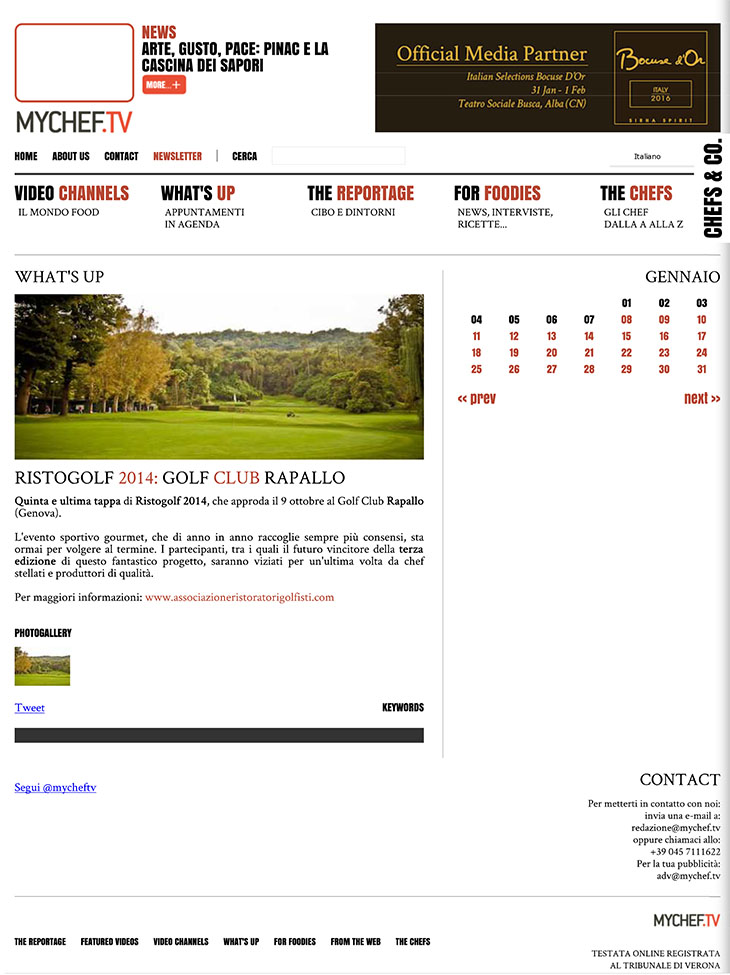 Ristogolf 2014: Golf Club di Rapallo - MyChef.tv
