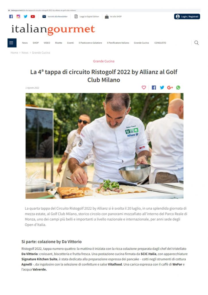 Italian Gourmet01 Agosto 2022