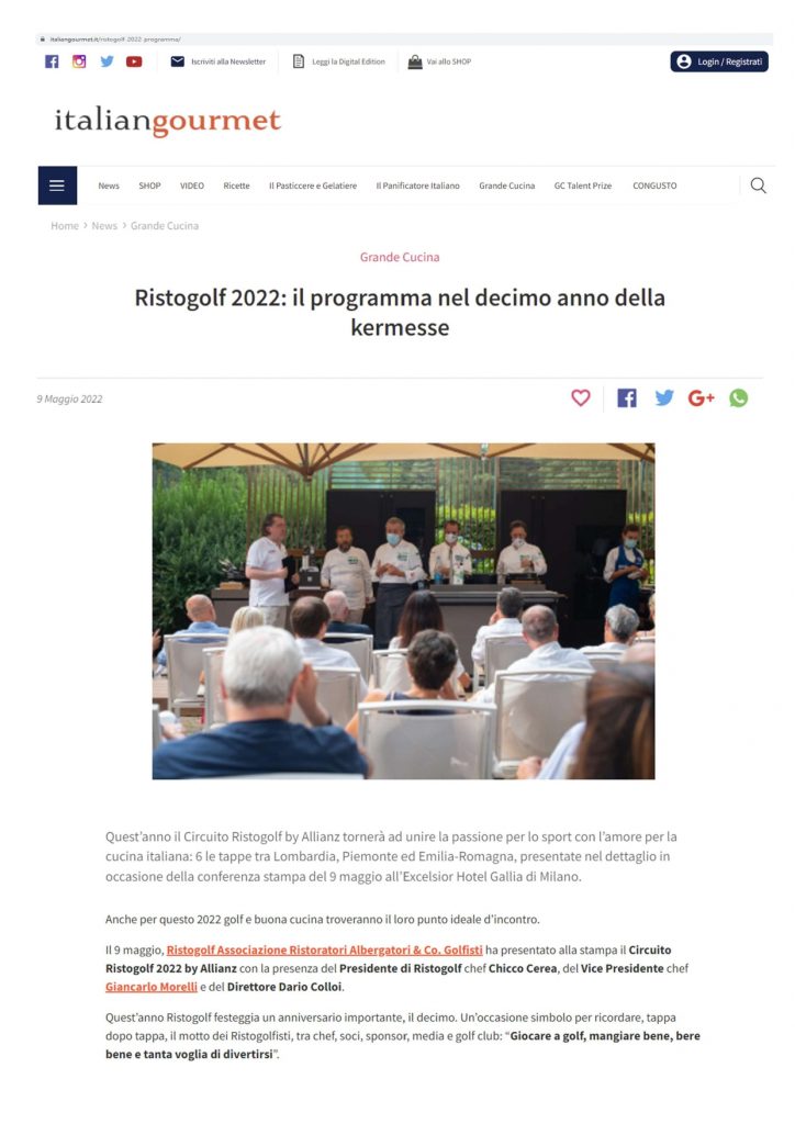 Italian Gourmet09 Maggio 2022
