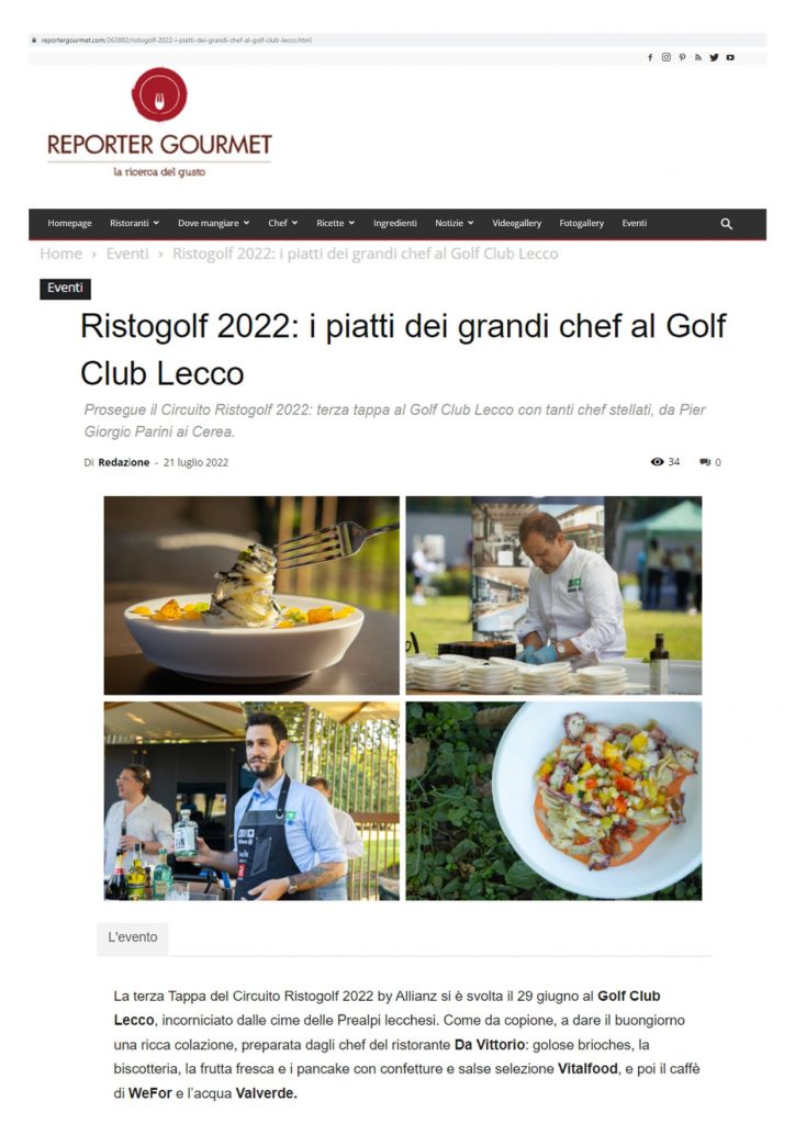 Reporter Gourmet21 Luglio 2022