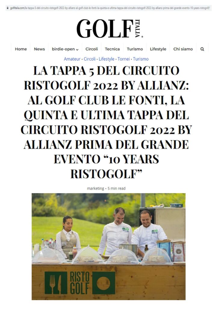 Golf Italia21 Novembre 2022
