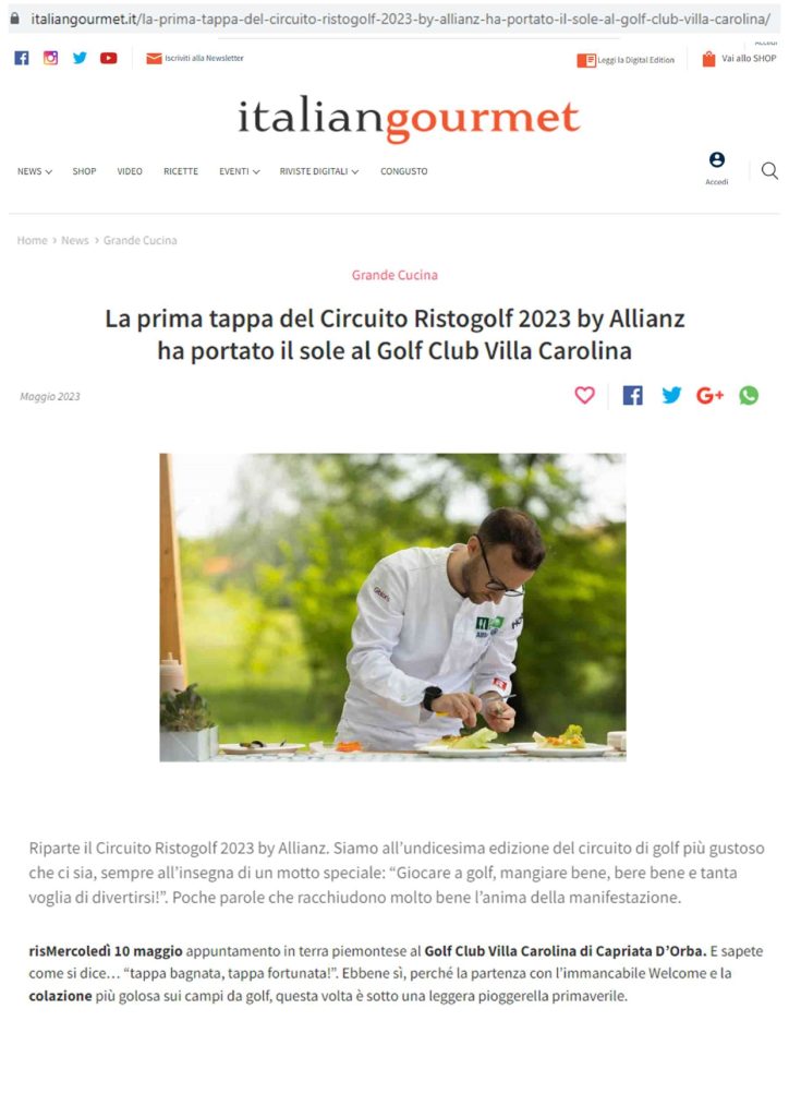 Italian Gourmet  18 Maggio 2023