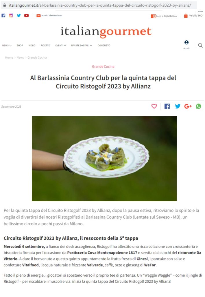 Italian Gourmet  16 Settembre 2023